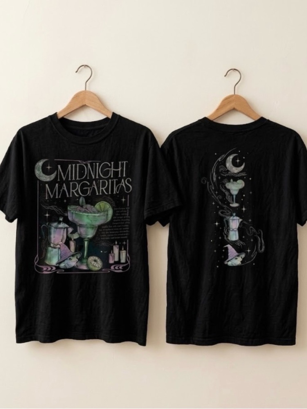 Black 'Midnight Margaritas' Graphic Tee